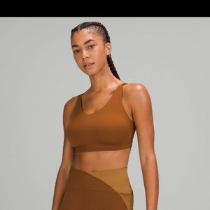 lululemon In Alignment Bra - Size 36D - Copper Brown